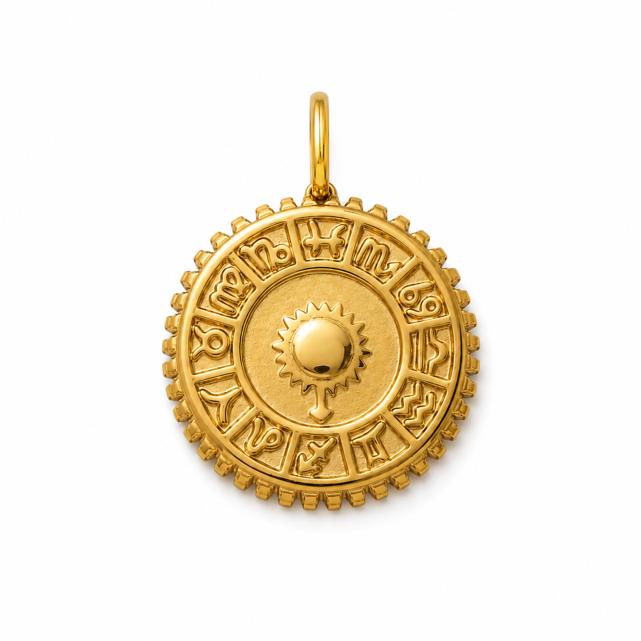 Zodiac Sun Medallion