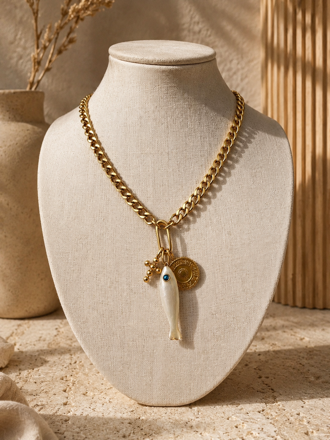 Orb Cross Charm