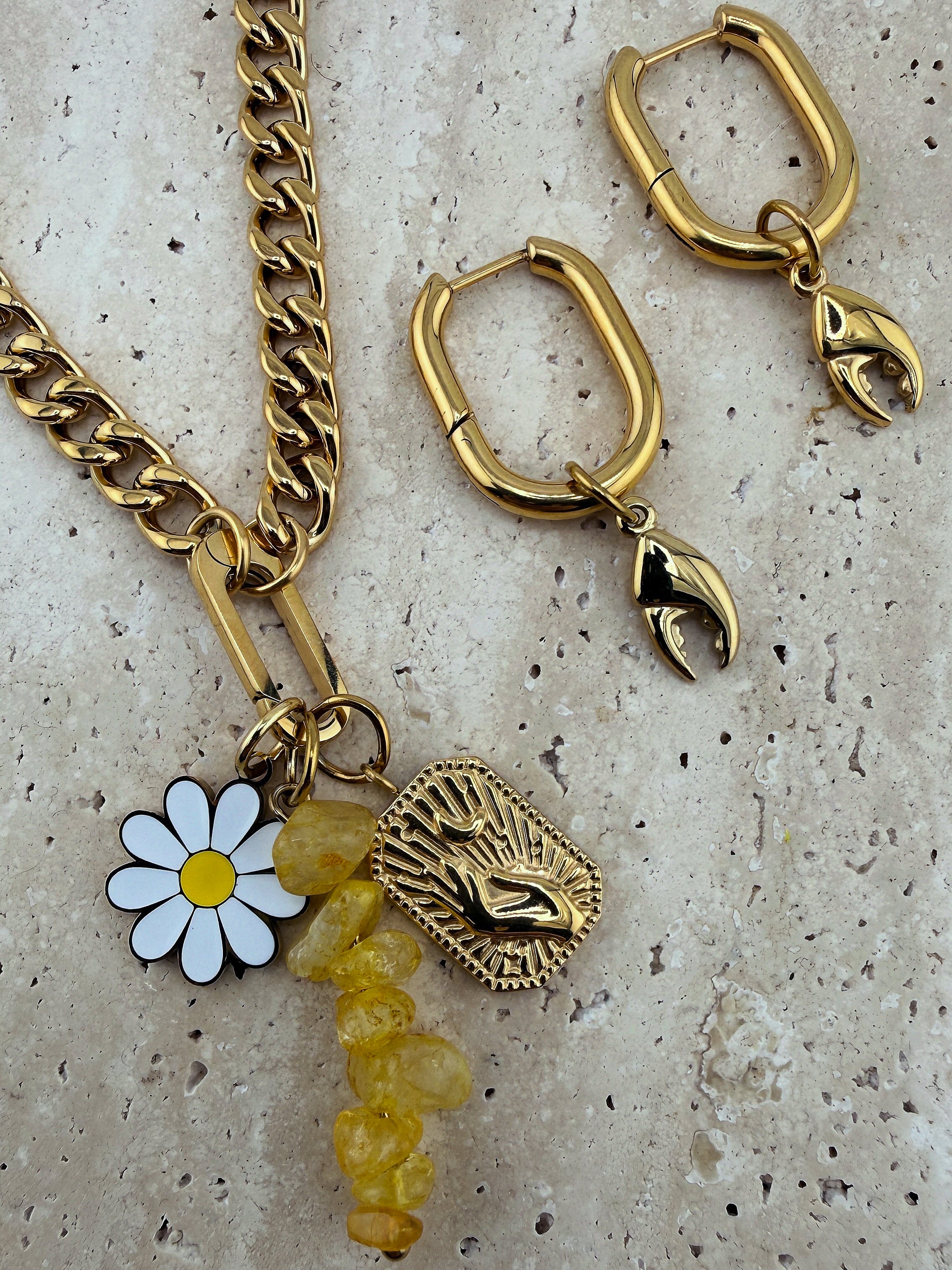 Golden Citrine Charm
