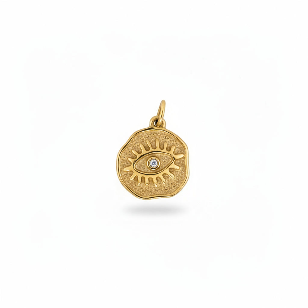 evil eye charm gold