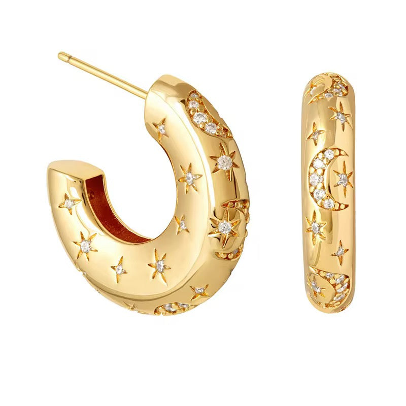 Celestial Light Hoops