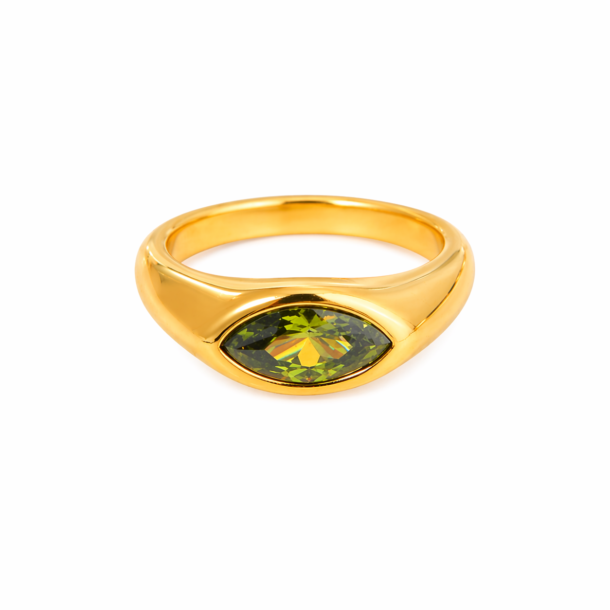 Sculpted Marquise Ring