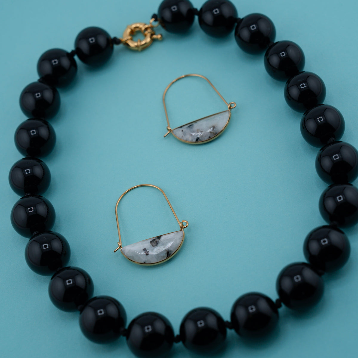 LUAR Moonstone Drop Earrings