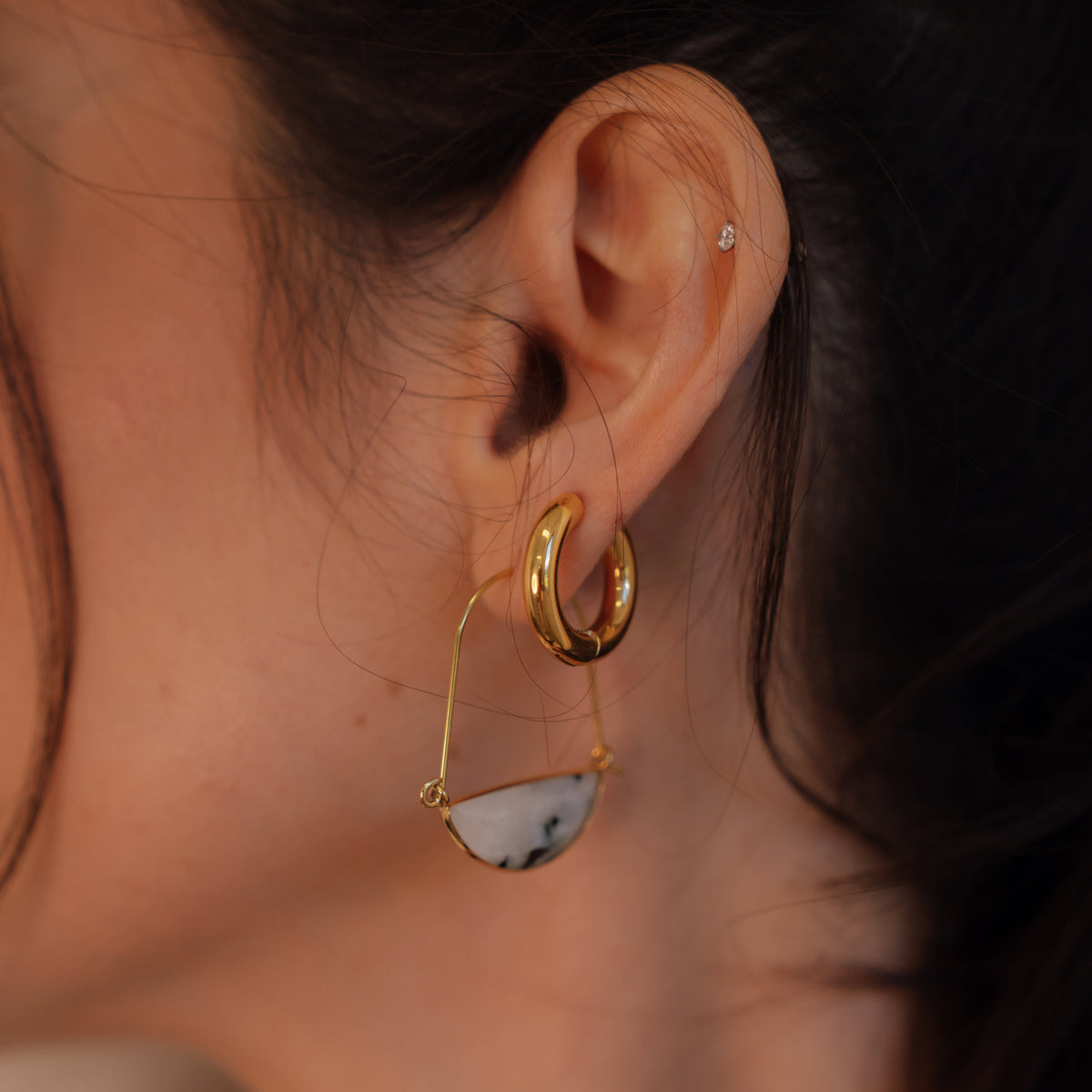 LUAR Moonstone Drop Earrings