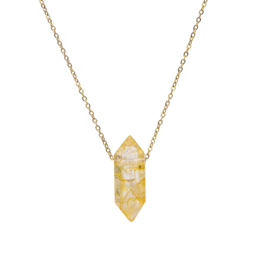 Citrine Crystal Necklace – Abundance and Light