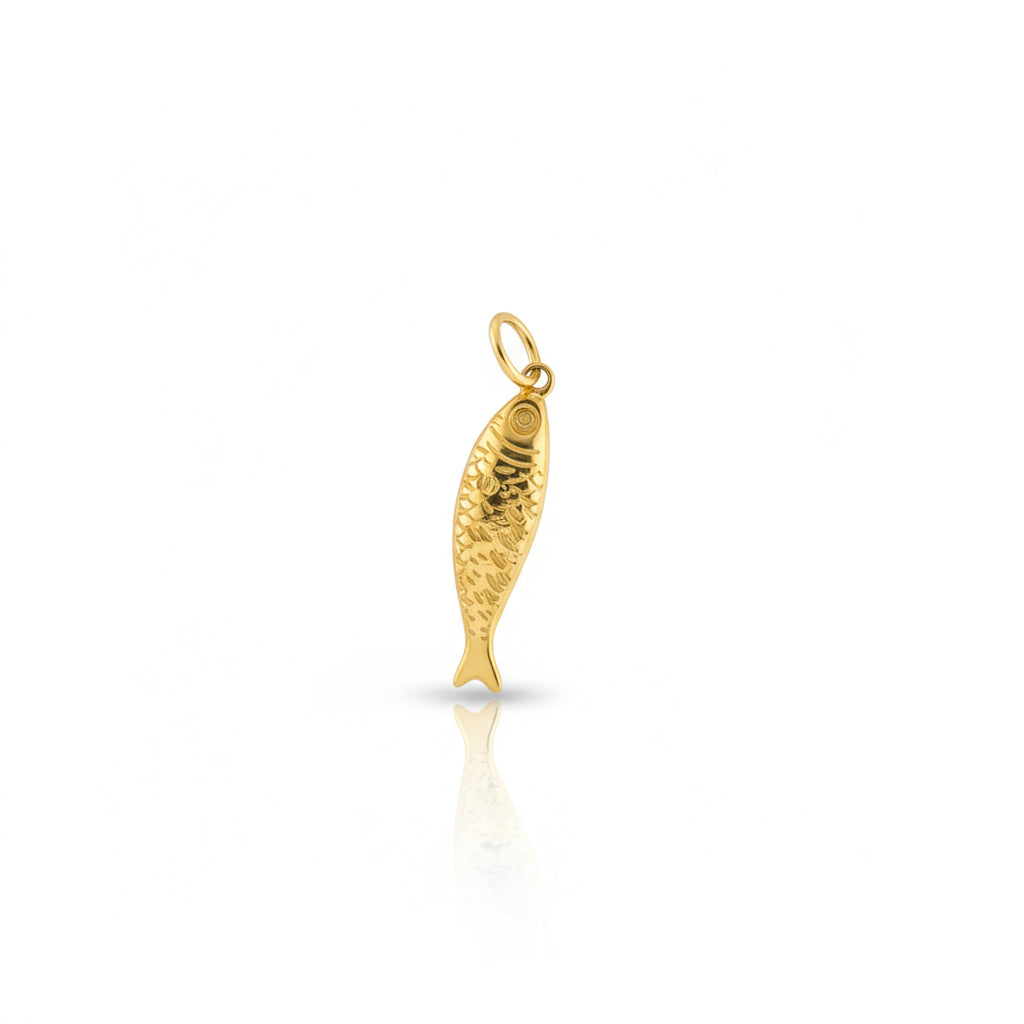 fish charm gold
